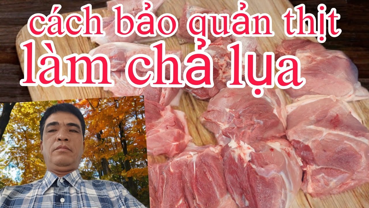 chía sẻ cách sử lý thịt để bảo quản thịt để xay. chả lụa. giò lụa bảo đảm tới 99%