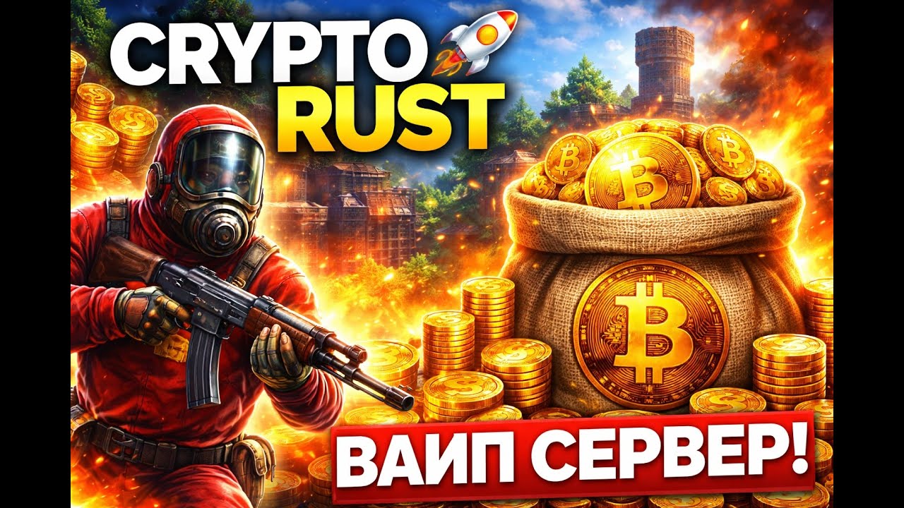 CRYPTO RUST 🚀 СТАРТ ВАЙПА | СОЛО ВЫЖИВАНИЕ | БИТКОИН НА СЕРВЕРЕ