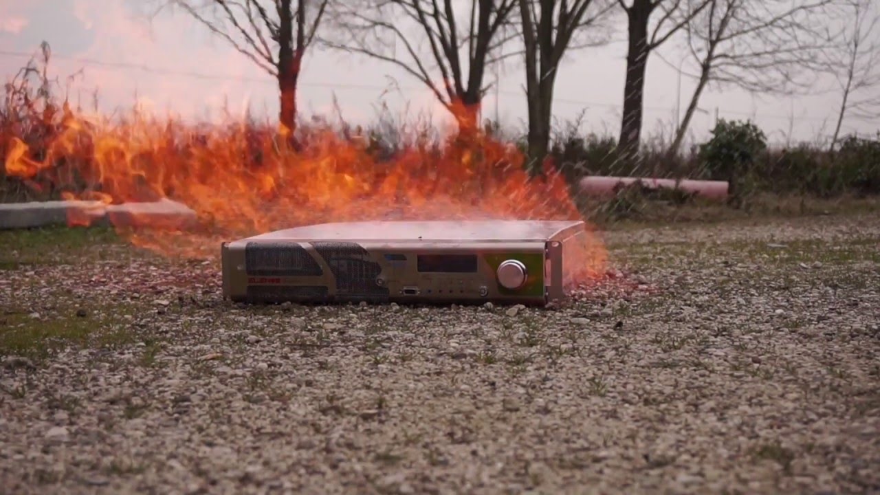 Elenos transmitter: The Fire Crash Test