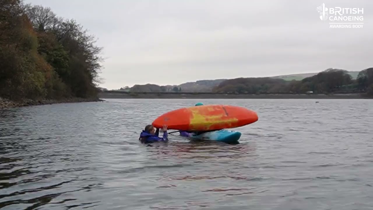 Kayak to kayak rescue