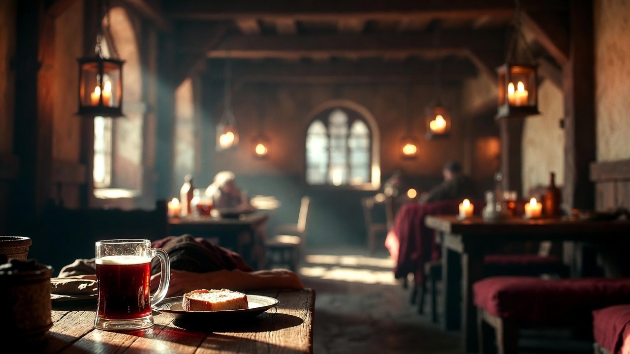 Medieval Music | Relaxing Fantasy Music for Study, Work, Socializing, Deep Focus (Fire Crackling)