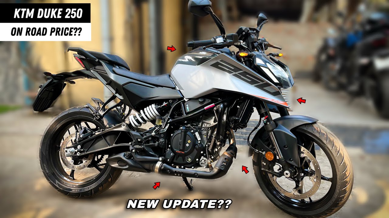 KTM Duke 250 Silver Metallic Review New Model 2026 - On Road Price New Update Mileage | duke250grey
