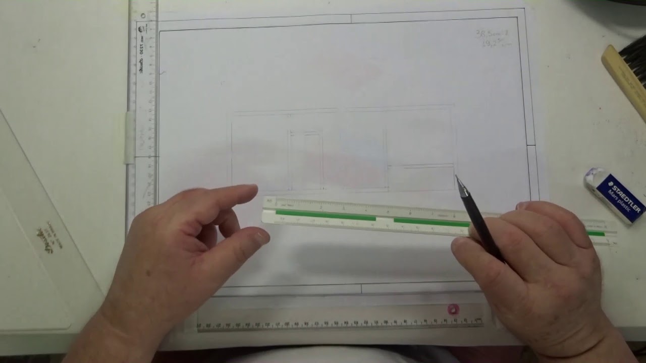Como desenhar uma planta baixa - PASSO 03A Portas