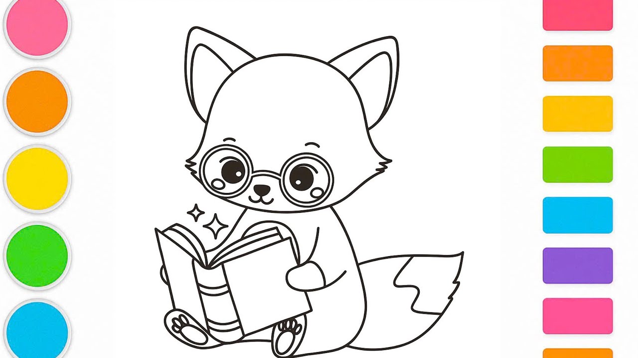 How to draw a cute fox | Step by Step 