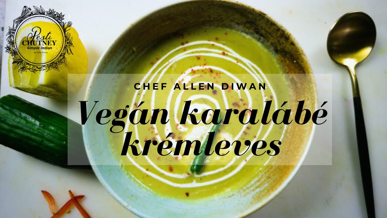 Vegán karalábé krémleves