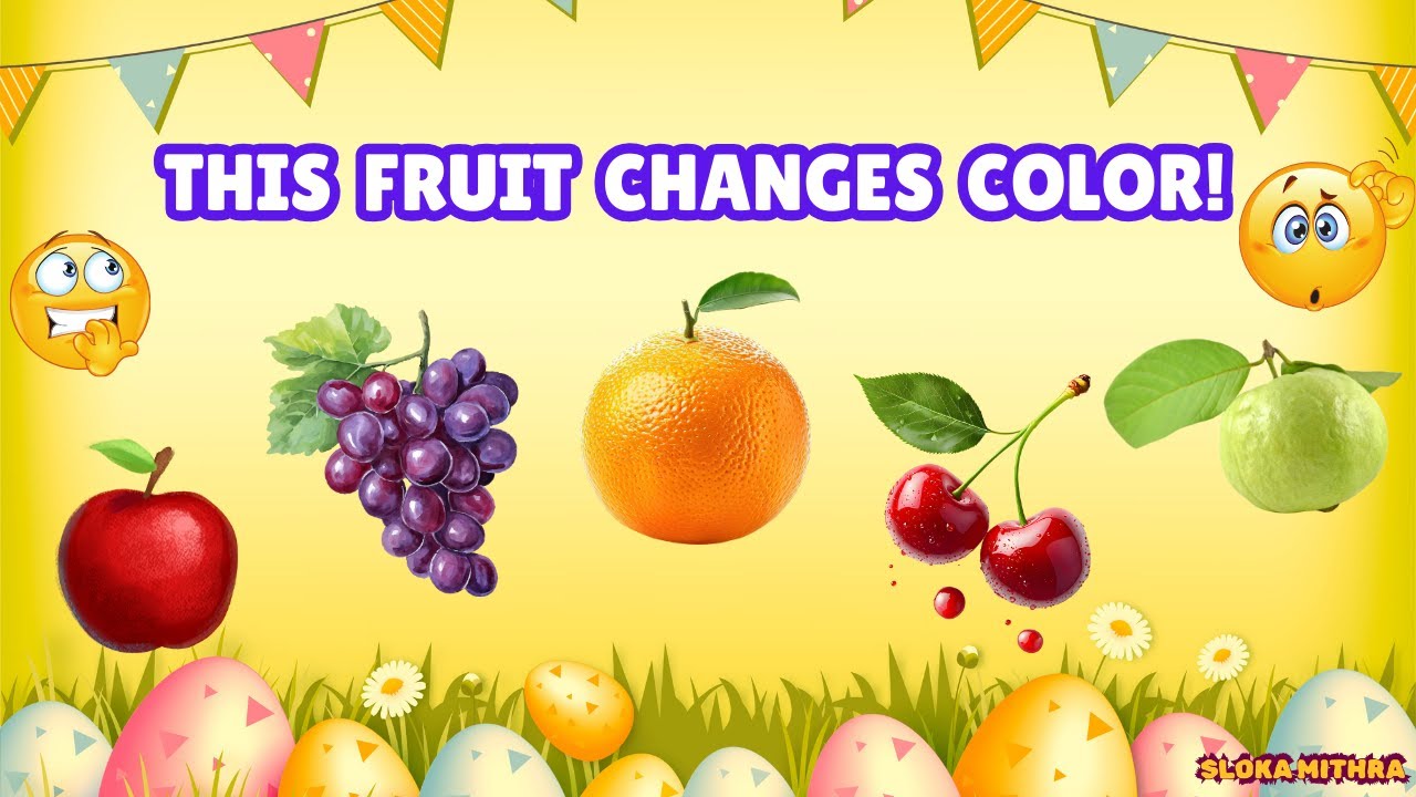 THIS FRUIT CHANGES COLOR! | Fruit Color Quiz for Kids | Slokamithra