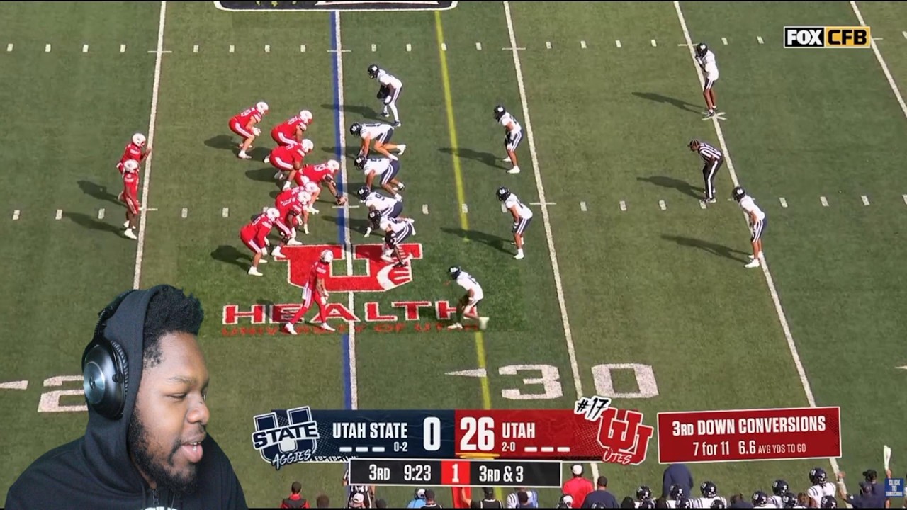 Unique Double Qb Offense? KP95TH Reacts To Utah State Aggies vs No 17 Utah Utes Highlights FOX CFB