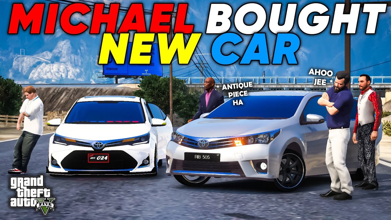 MICHAEL'S NEW DAILY DRIVEN CAR | COROLLA 2017 | GTA 5 | Real Life Mods #559 | URDU |