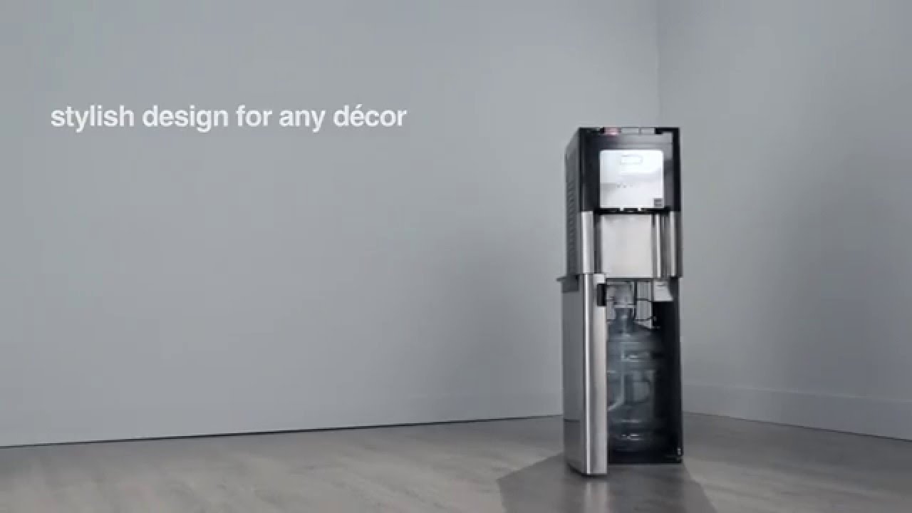 Whirlpool Self Cleaning, Stainless Steel Bottom Loading Water Cooler with LED Indicators