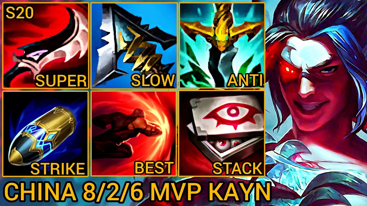 National Top 4 Red Kayn S Rating Jungle 8/2/6 - China Wild Rift New Meta Build & Runes By Tiarty