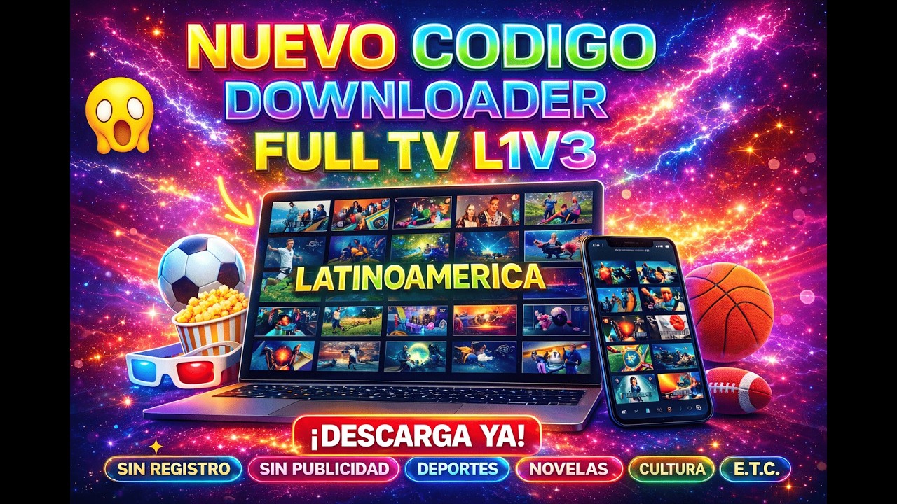 NUEVO CODIGO DOWNLOADER | FULL TV L1V3 | +99 CANAL3S