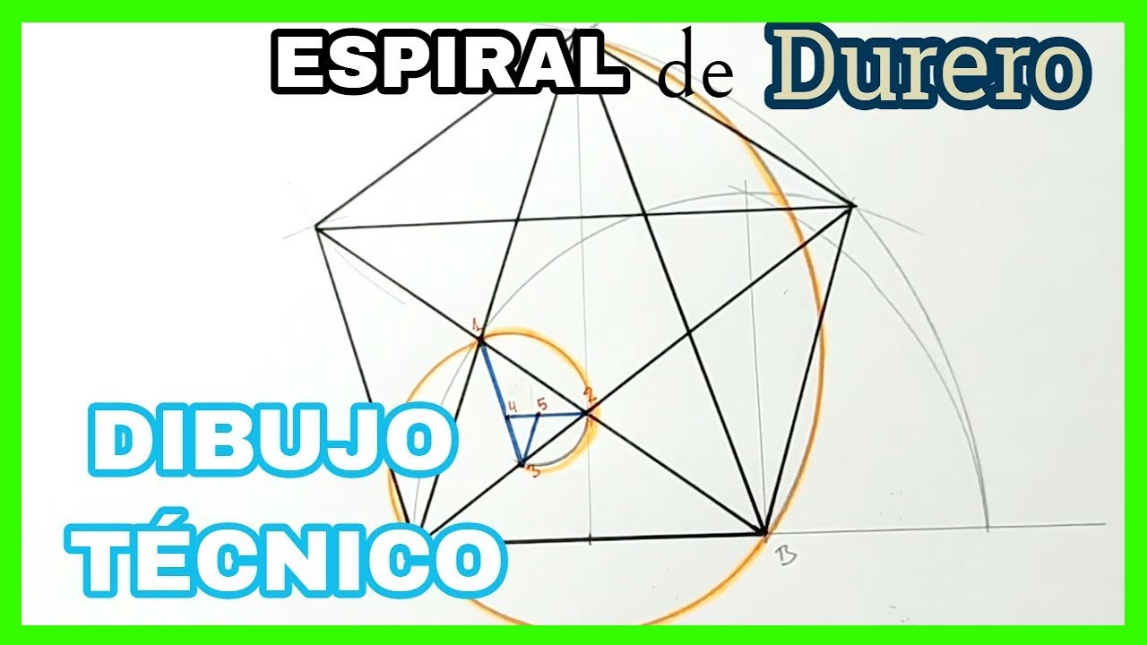 ESPIRALES - espiral de Durero [sobre triángulo 🔺 ÁUREO💫]