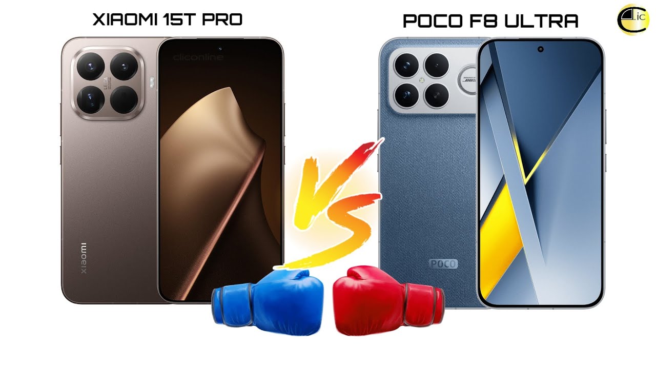Сравнение Xiaomi 15T Pro и Poco F8 Ultra на испанском языке от @cliconlineStudios