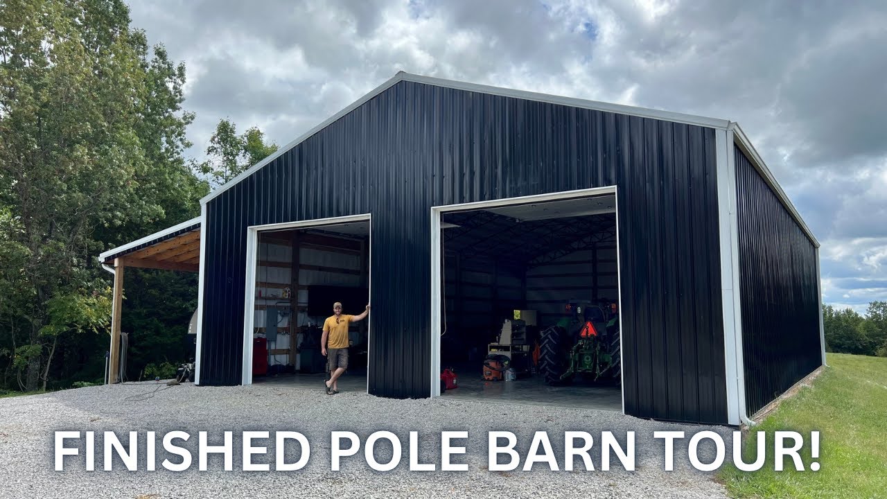 DIY Pole Barn Construction #30: IT'S DONE!!!! Full workshop tour!!!!