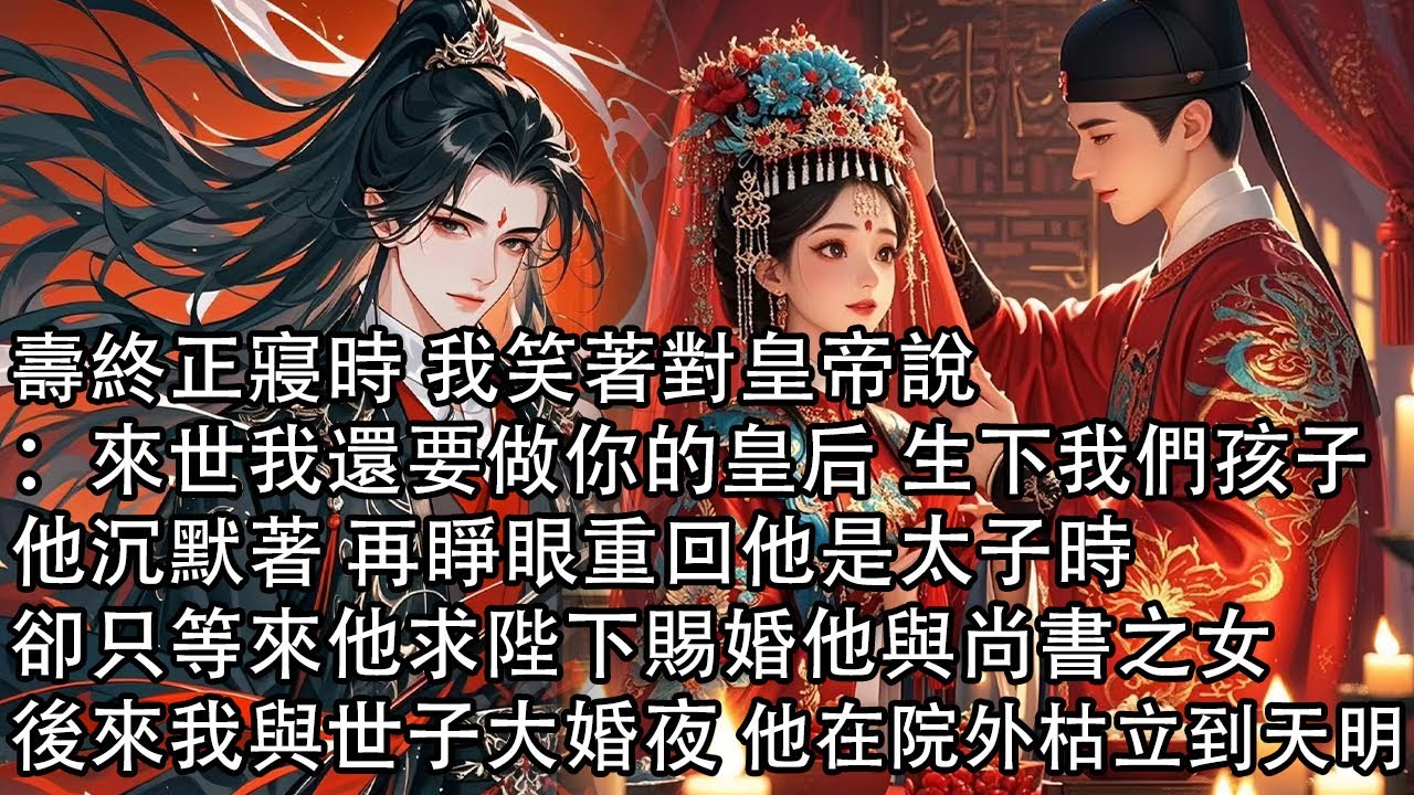 【一口氣看完】壽終正寢時 我笑著對皇帝說：來世我還要做你的皇后 生下我們孩子，他沉默著 再睜眼重回他是太子時，卻只等來他求陛下賜婚他與尚書之女，後來我與世子大婚夜 他在院外枯立到天明