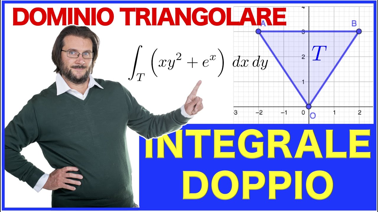 Integrale doppio su dominio triangolare, esercizio