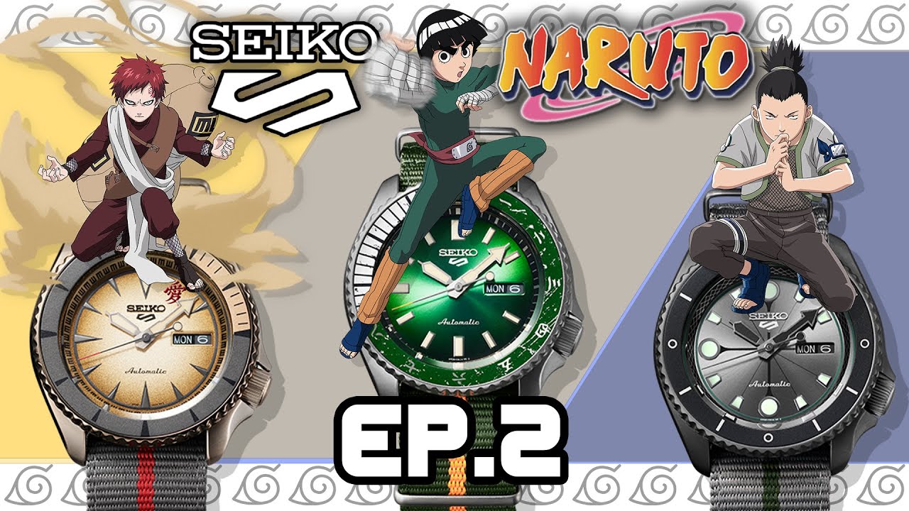 Unbox แกะกล่อง Seiko5 Naruto [Gaara,Rock Lee,Shikamaru] Ep.2