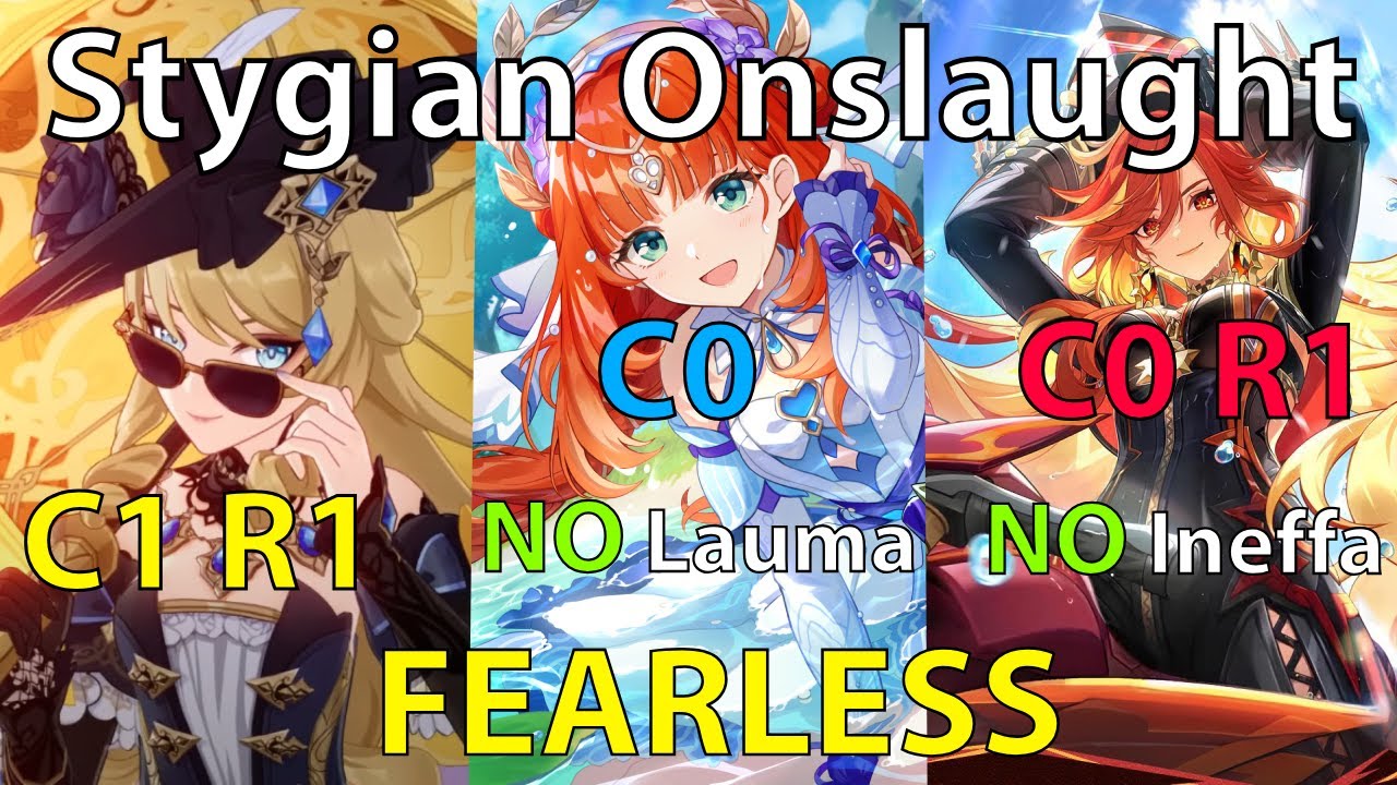 Stygian Onslaught 6.0 | NO Ineffa, NO LAUMA | C0 Mavuika C0 Nilou, C1 Navia | Genshin Impact Luna 1