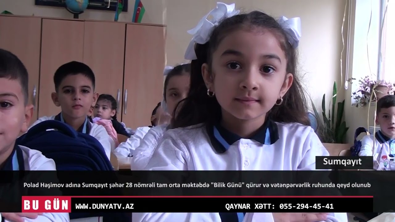 Sumqayıt şəhər 28 nömrəli tam orta məktəbdə Bilik Günü qürur və vətənpərvərlik ruhunda qeyd olunub