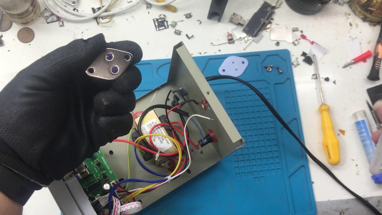 fonte yaxun 1502 com problemas troca de transistor 2N3055