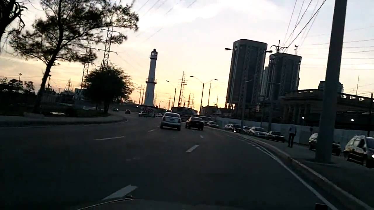 Trinidad Roads - Drive into Port of Spain at Dusk