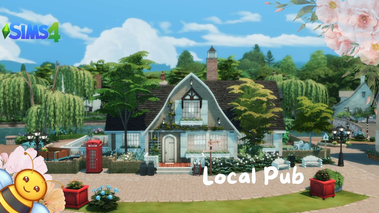 🍻Building a Charming Local Pub | The Sims 4 | No CC | Speed Build