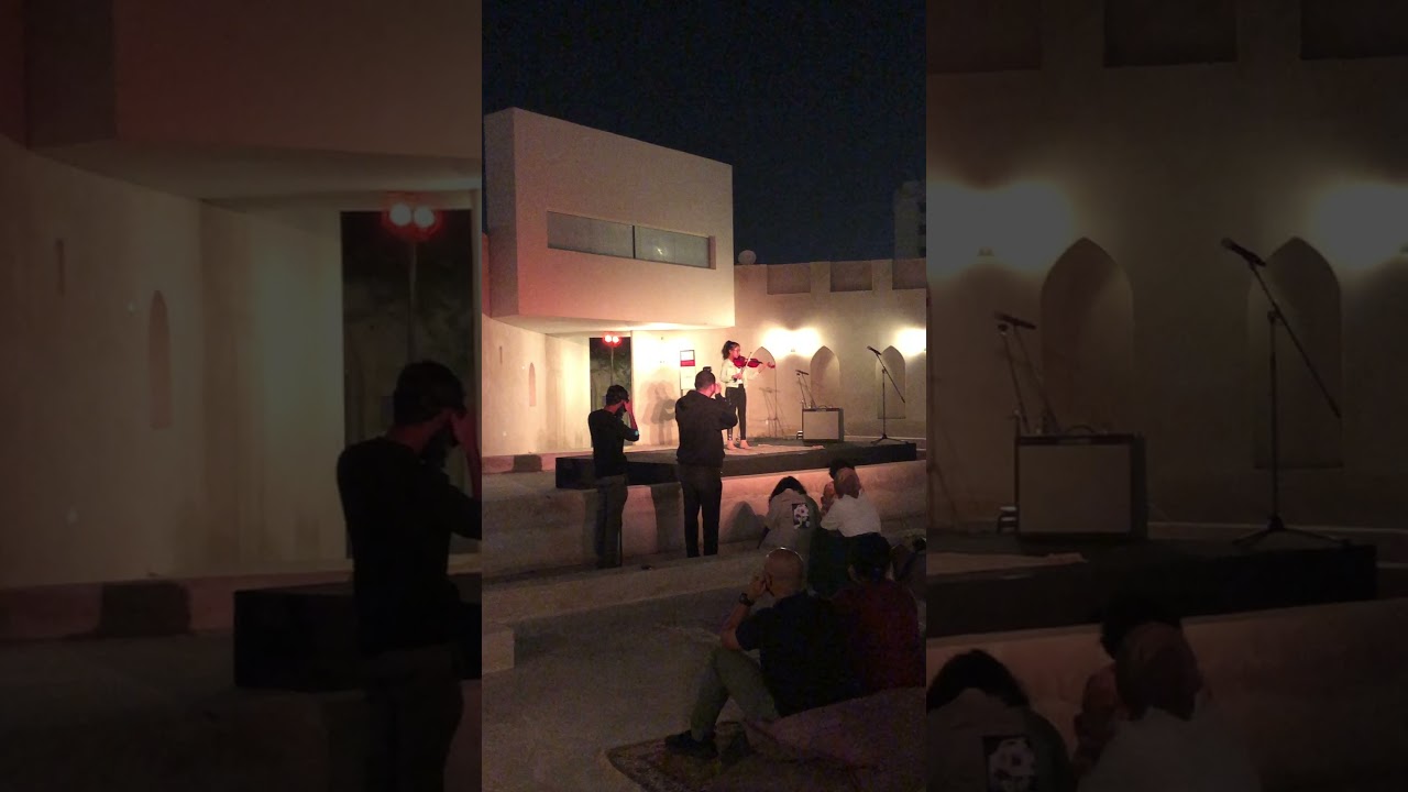 Natalie playing the Goan medley for Arabic crowd.