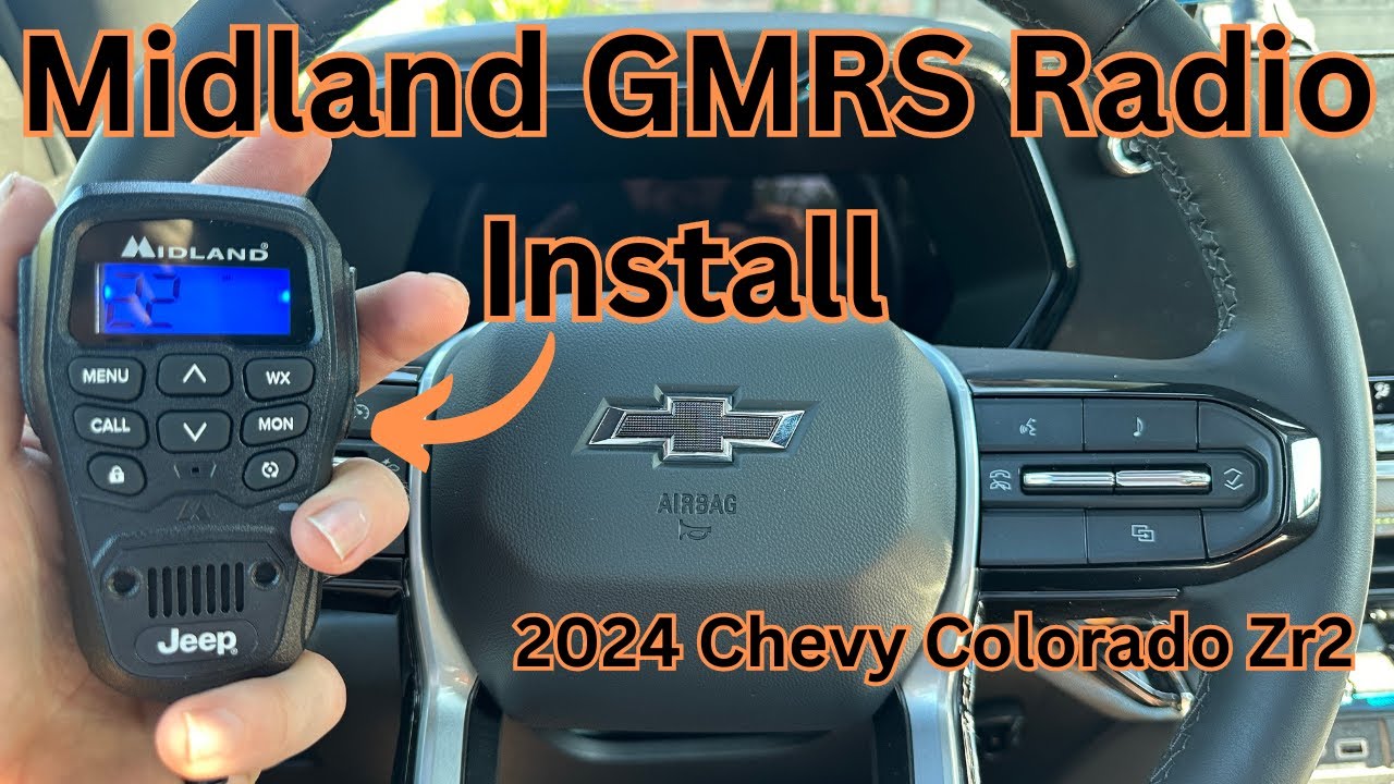 Midland GMRS Radio Install For a 2024 Chevy Colorado ZR2