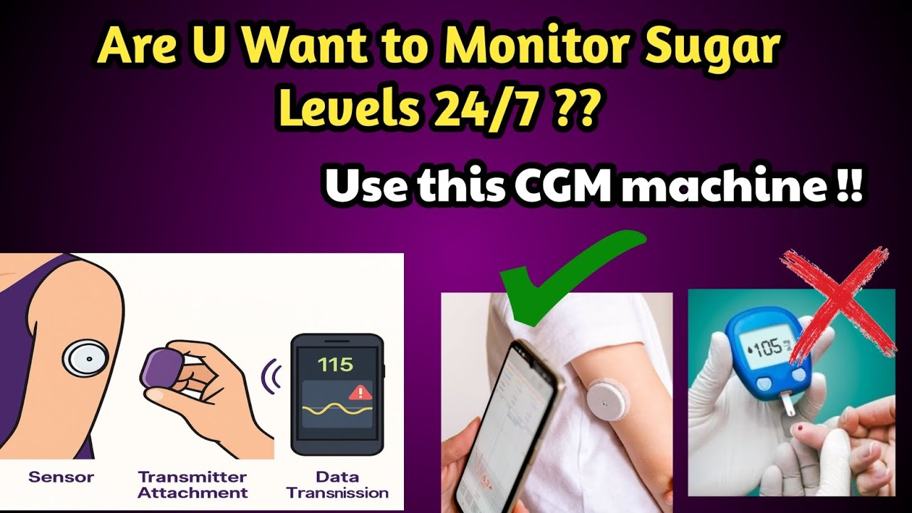CGM Continuous Glucose Monitor Machine Uses 