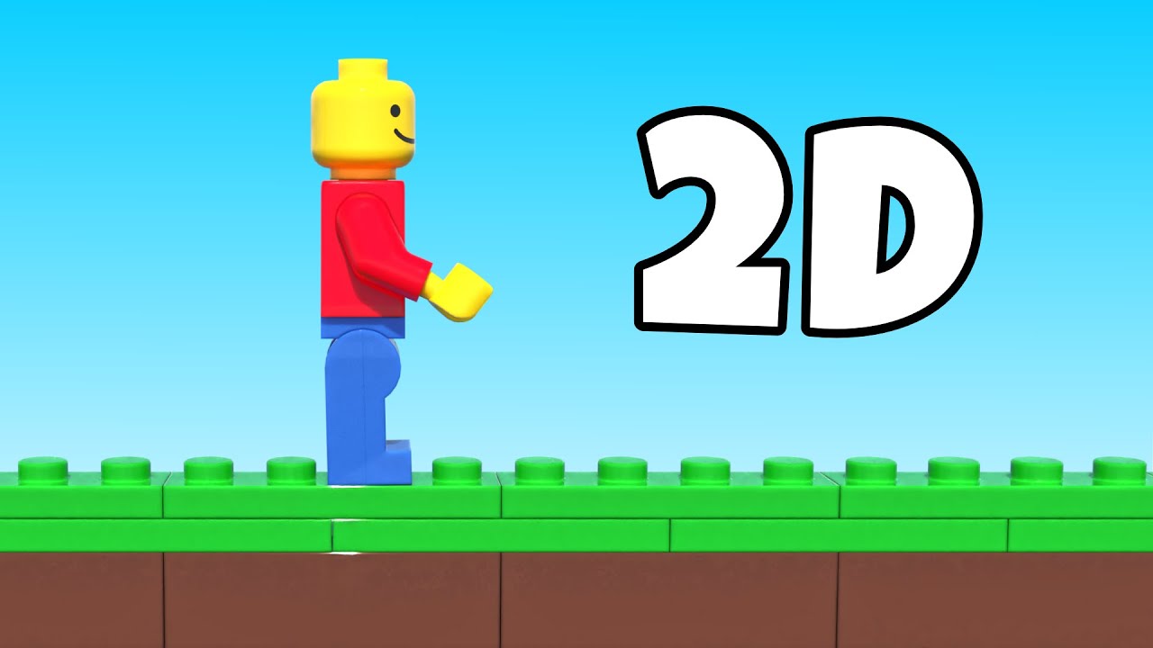 LEGO but everything is 2D