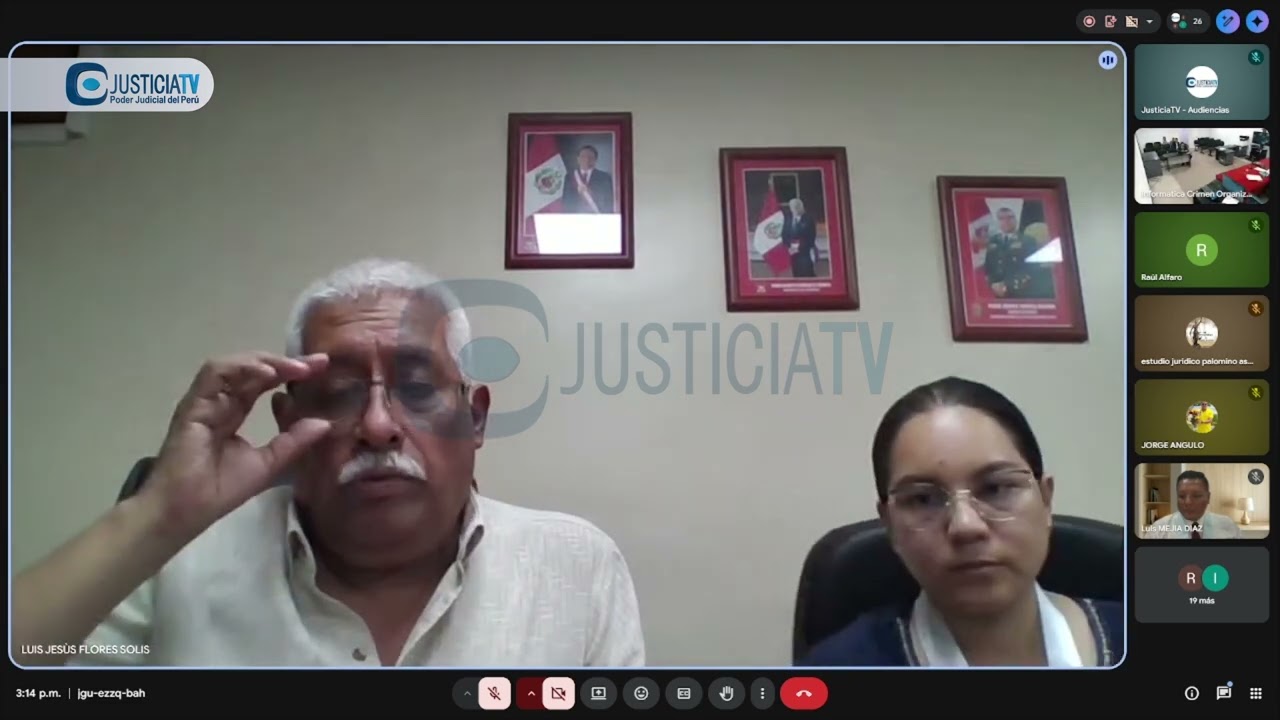 Audiencia para evaluar variación en la comparecencia de Rodolfo Porfirio Díaz y otros