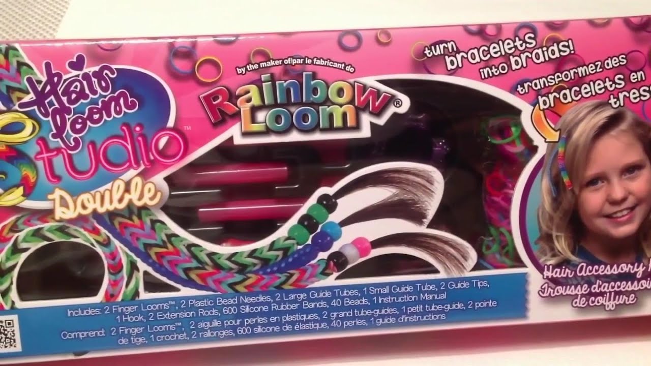 ОБЗОР набора ДЛЯ ПЛЕТЕНИЯ УКРАШЕНИЙ ДЛЯ ВОЛОС из резинок Rainbow Loom Bands