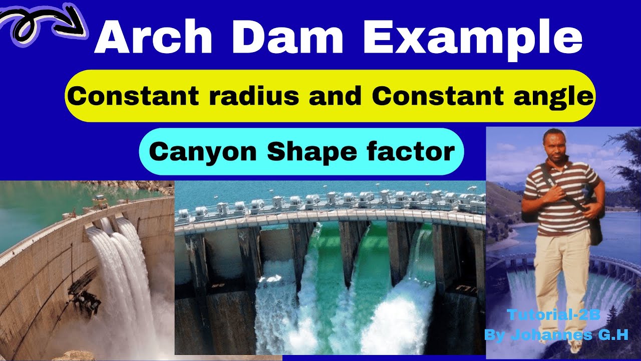 crown cantilever projection of arch dam, design of arch dam, thin cylinder theory