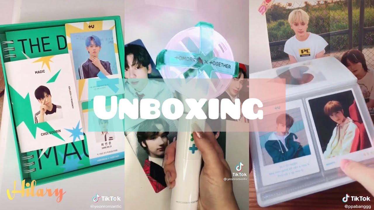 [Tik Tok] Unboxing TXT-Card~Album~Collect Book