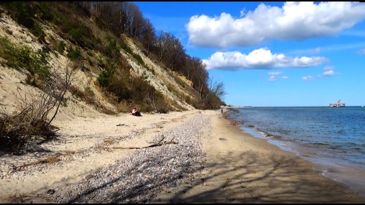 Dzikie plaże Gdynia Oksywie i Babie Doły - Zatoka Pucka (klif, bulwar, torpedownia)