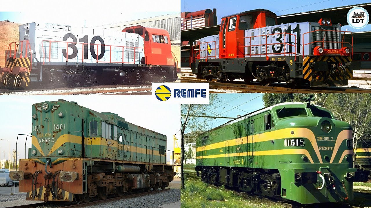 HISTORIA de las LOCOMOTORAS DIÉSEL (Series 310 al 318) de RENFE 🚆 (𝐏𝐀𝐑𝐓𝐄 𝟑) | 𝐋𝐃𝐓