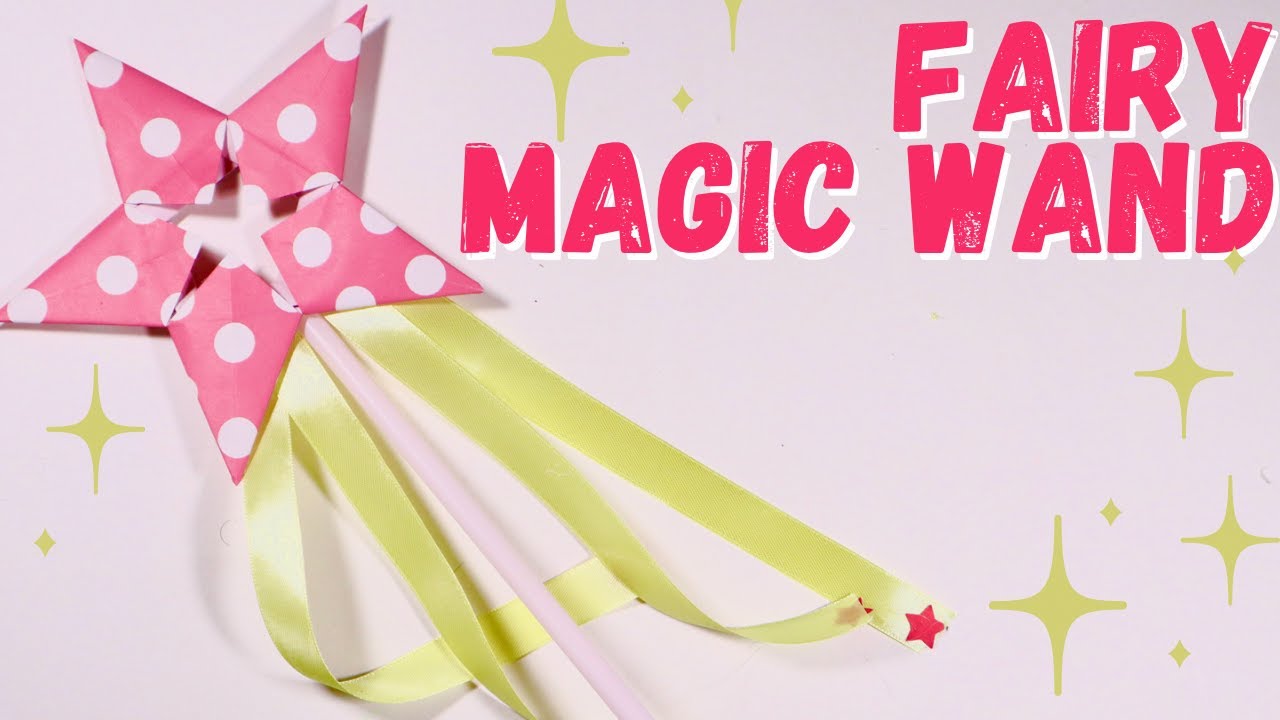 How to make a paper Fairy Magic wand | DIY Star Magic wand tutorial