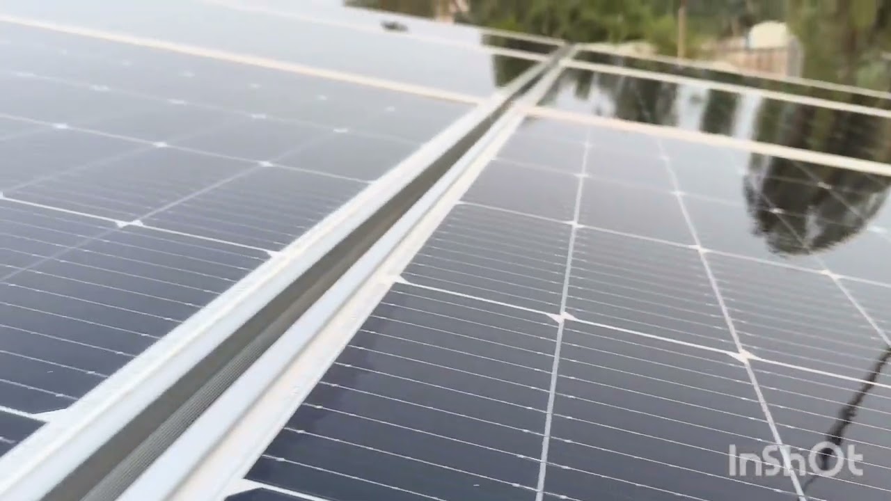 Solar panels cleaning 🧹 before and after 