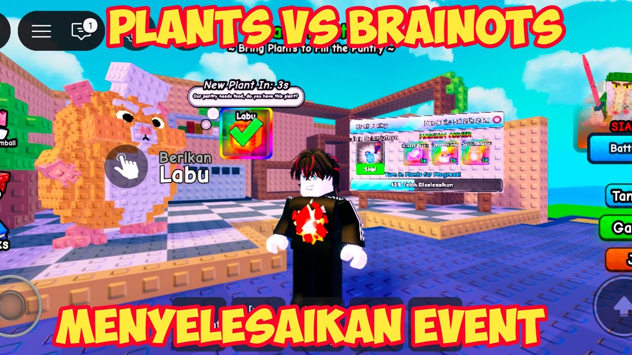 PLANTS VS BRAINOTS MENYELESAIKAN EVENT TERBARU