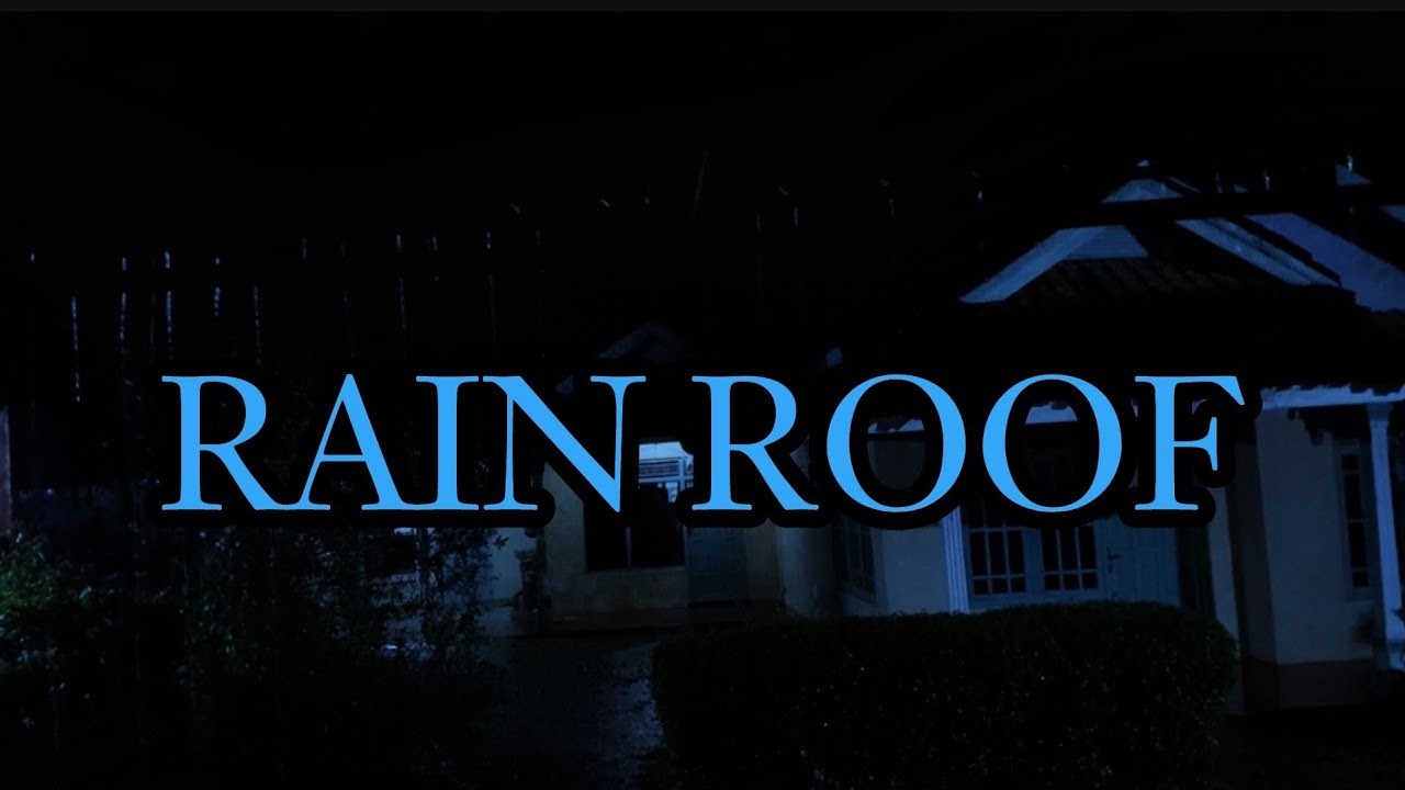 Natural Tranquilizer: Heavy Rain on Roof & Thunderstorm (Dark Screen) for Insomnia