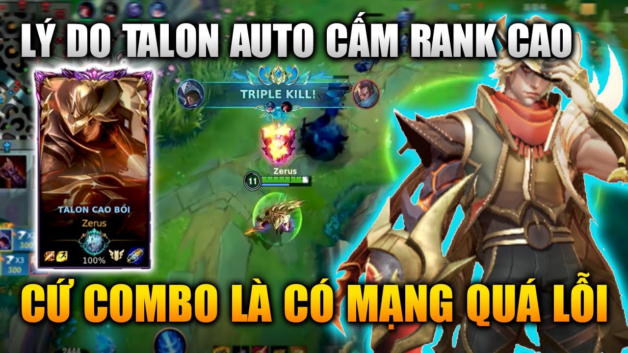 [LMHT Tốc Chiến] Lý Do Talon Auto Cấm Rank Cao Vì Quá Mạnh