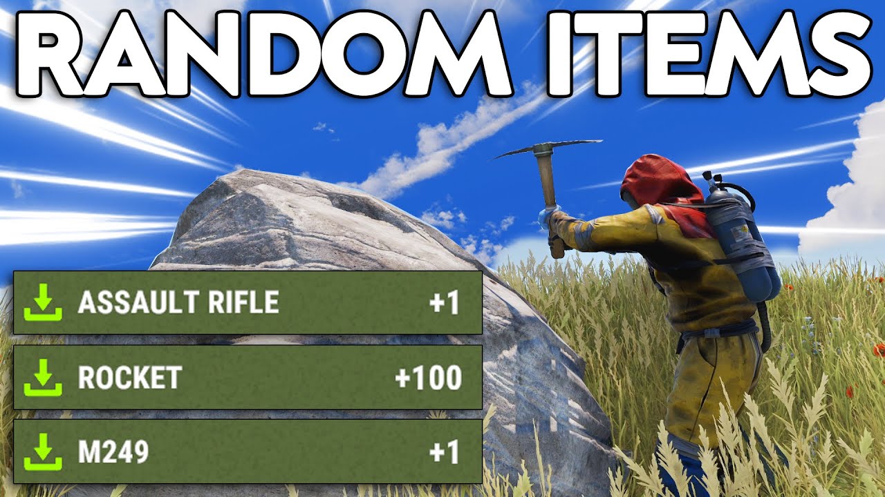 Random Farming with 100 Players - Rust