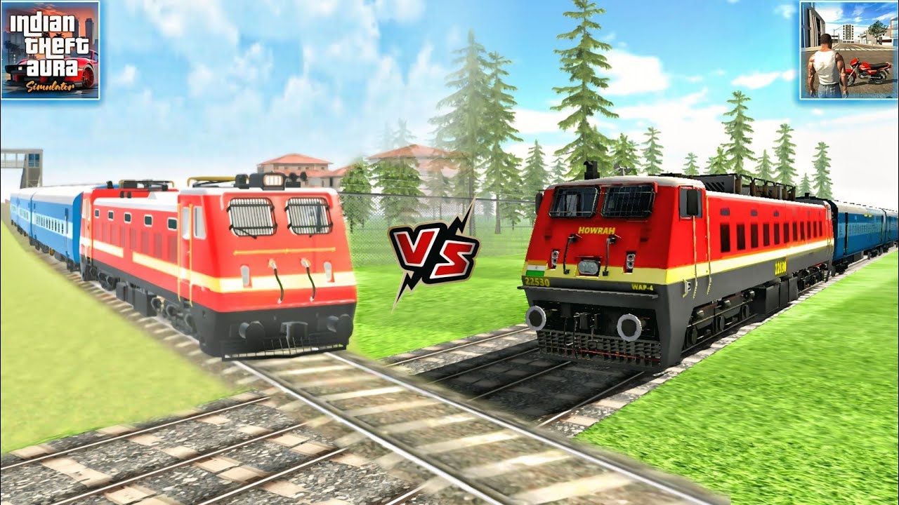 Indian Bike Driving Train Vs Indian Theft Auto Train | Compitition 😱 | PowerX 