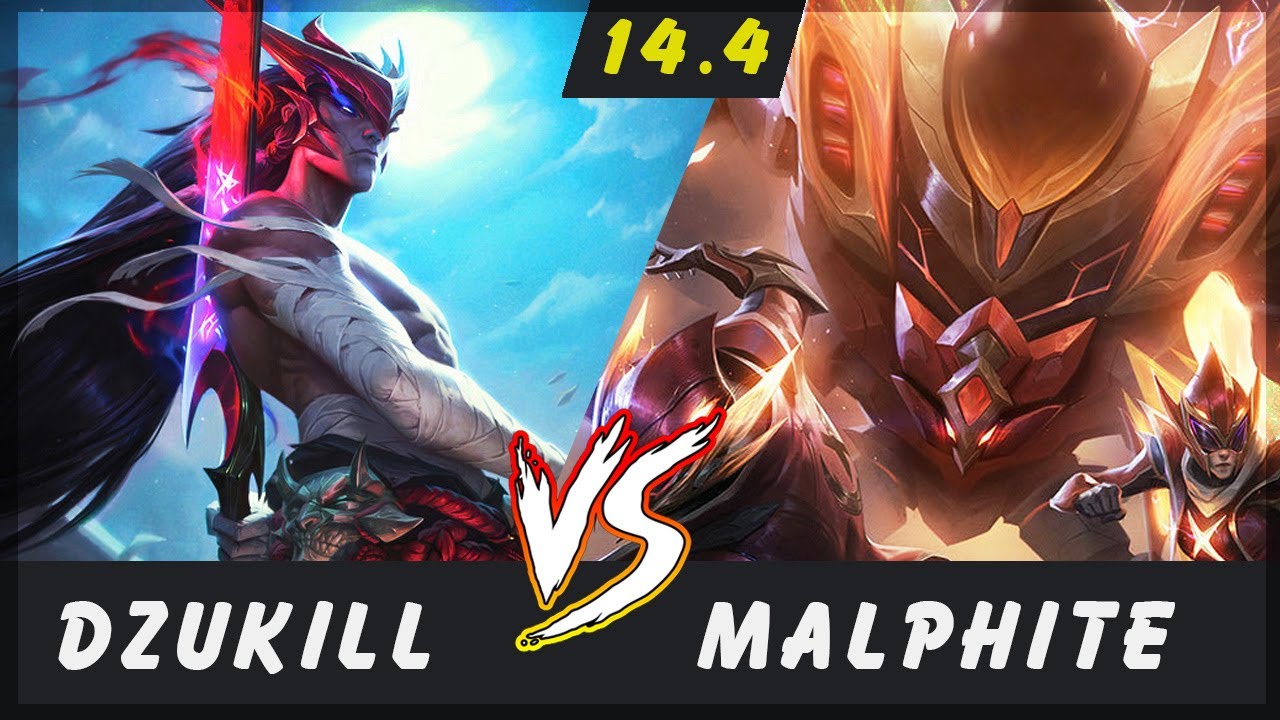 Dzukill - Yone vs Malphite TOP Patch 14.4 - Yone Gameplay