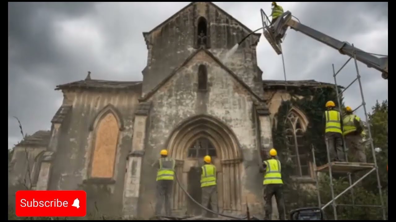 ✨ Rebuilding Faith: The Lost Cathedral Brought Back to Life#renovation                             