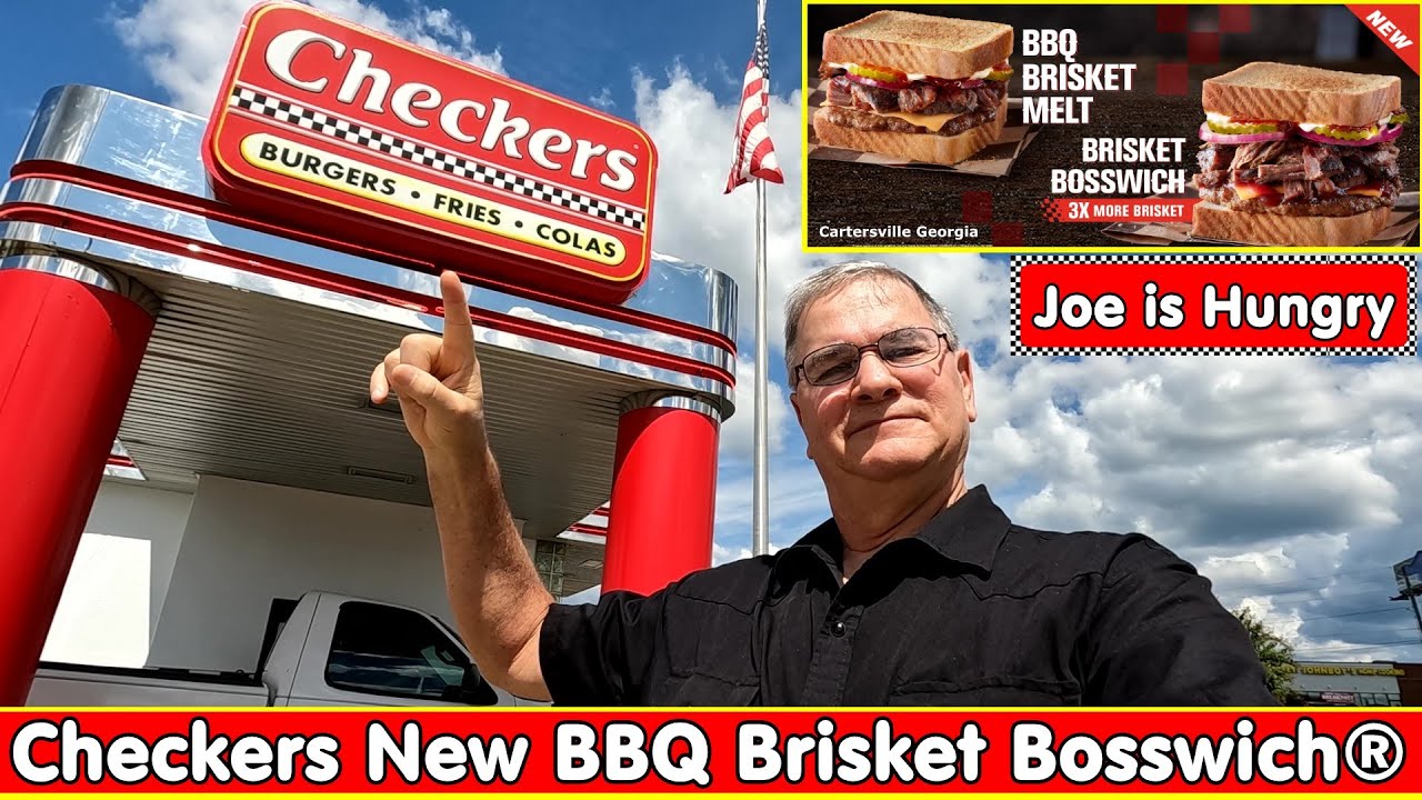 Checkers & Rally's New BBQ Brisket Bosswich&reg; Review * Limited Time Offer * Joe is Hungry 🍔♨️🥩