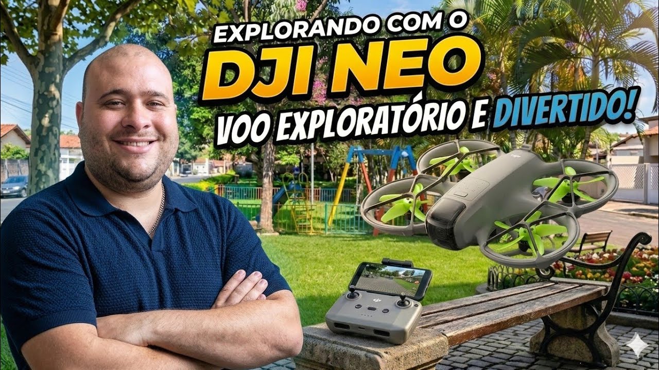 DJI NEO na Praça: O Drone Perfeito para Explorar sem Medo!