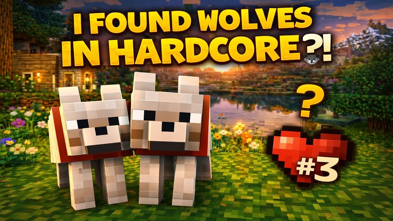 I Found Wolves in Hardcore?! 🐺 | Minecraft Hardcore #3