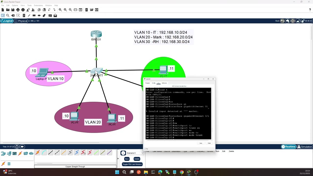 Routage Inter VLAN sur Routeur Cisco  Tutoriel Router on a Stick