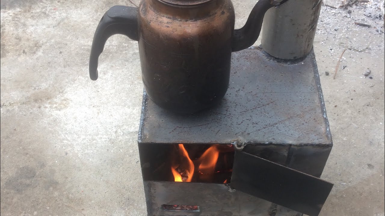 El yapımı mini soba #howtomakefirewood  #&ouml;zdemirusta #amazingstove